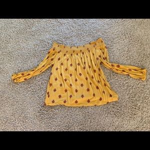 Off the shoulder shirt